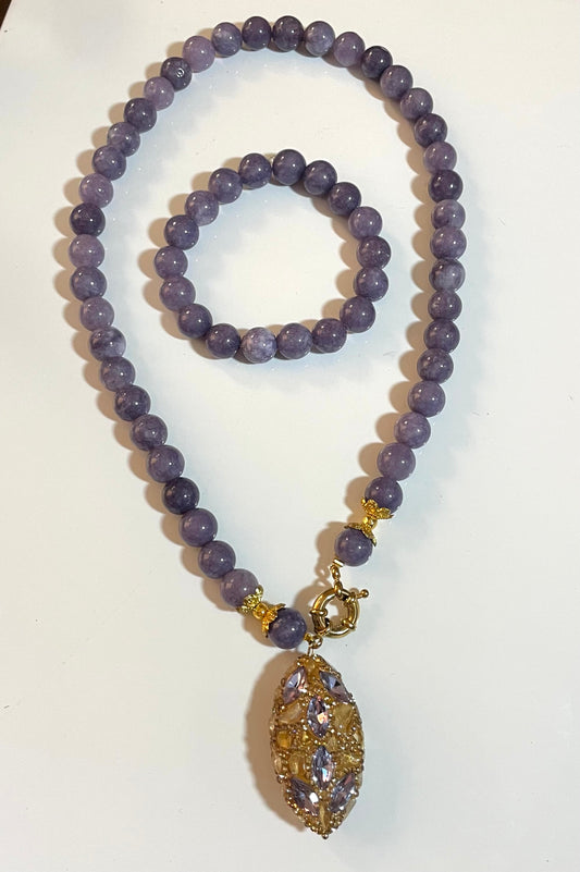 A Bracelet And Necklace Set