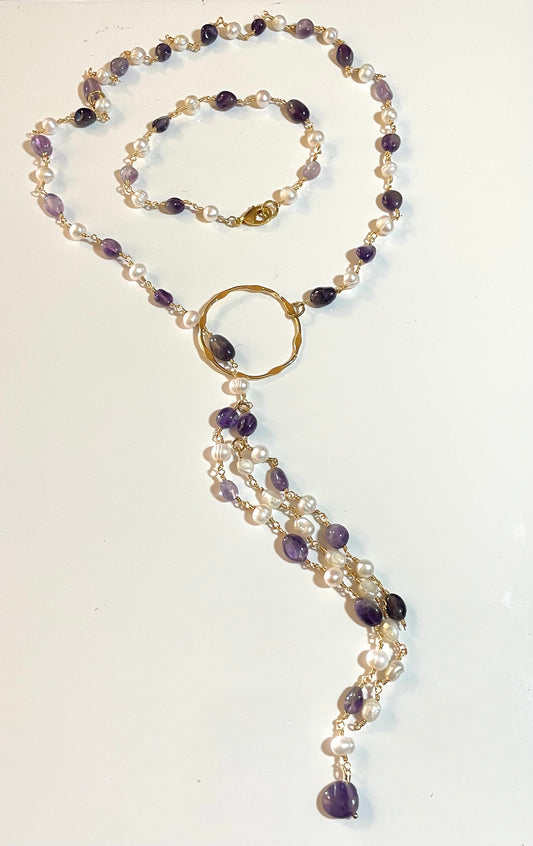 A Bracelet And Necklace Set
