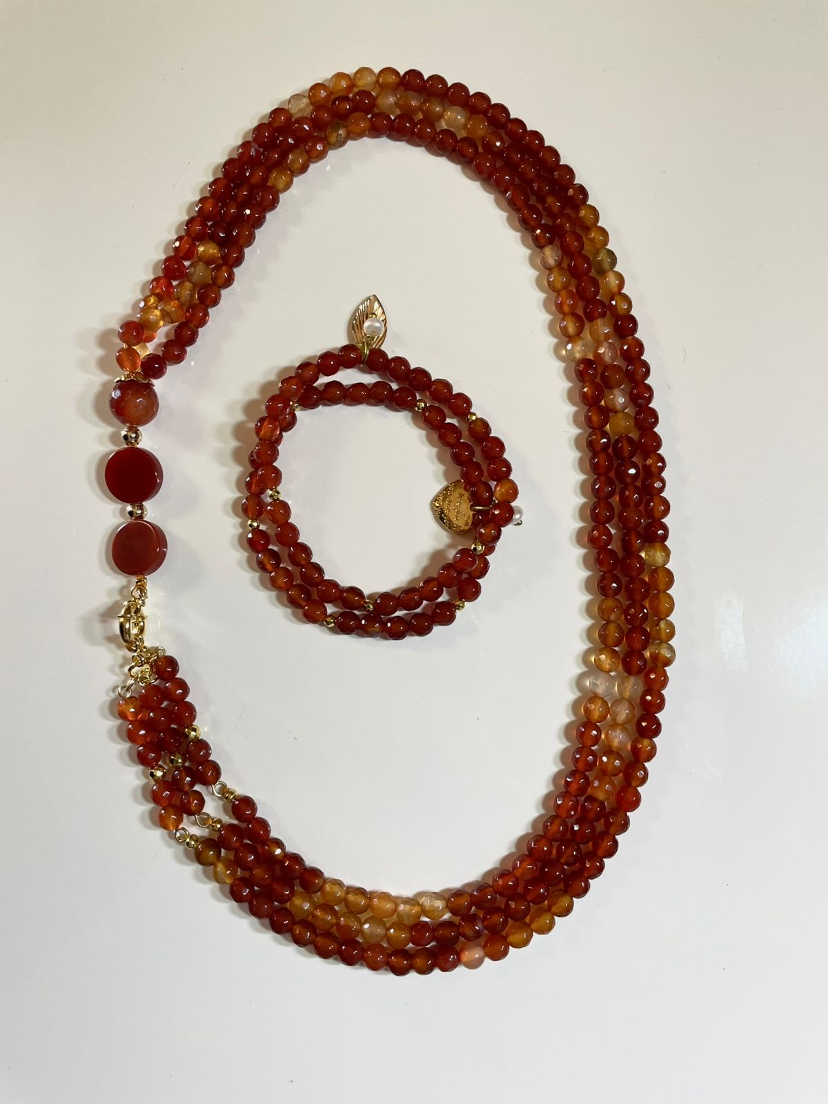 A Bracelet And Necklace Set